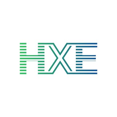 Modern HXE Logo Tasarımı. Harf HXE İş Kimliği Minimalist, Profesyonel ve Çok Yönlü Markalaştırma Simgesi