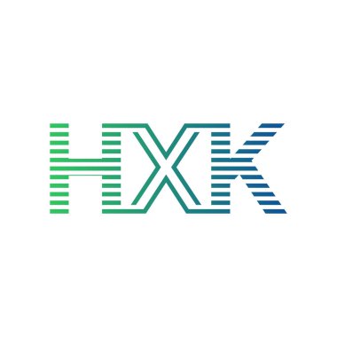 Modern HXK Logo Tasarımı. Harf HXK İş Kimliği Minimalist, Profesyonel ve Çok Yönlü Markalaştırma Simgesi