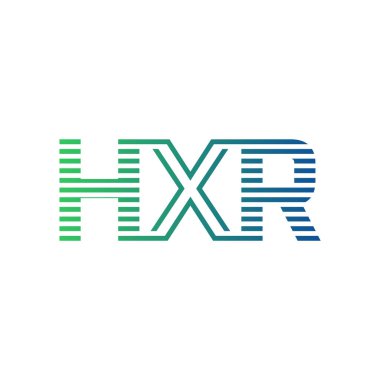 Modern HXR Logo Tasarımı. Harf HXR İş Kimliği Minimalist, Profesyonel ve Çok Yönlü Markalaştırma Simgesi