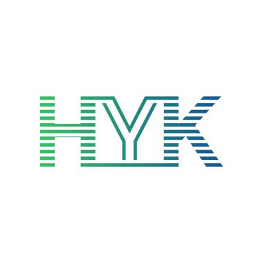 Modern HYK Logo Tasarımı. İş Kimliği için HYK Minimalist, Profesyonel ve Çok Yönlü Markalaştırma Simgesi