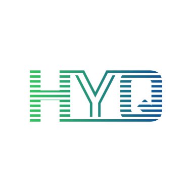 Modern HYQ Logo Tasarımı. Harf HYQ İş Kimliği Minimalist, Profesyonel ve Çok Yönlü Markalaştırma Simgesi