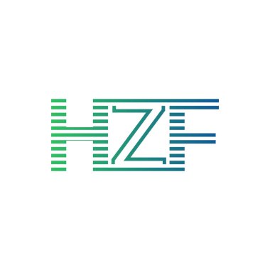 Modern HZF Logo Tasarımı. İş Kimliği İçin HZF Minimalist, Profesyonel ve Çok Yönlü Markalaştırma Simgesi