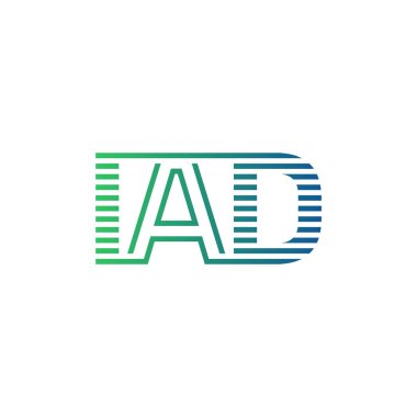 Modern IAD Logo Tasarımı. İş Kimliği İçin İçişleri Minimalist, Profesyonel ve Çok Yönlü Markalaştırma Simgesi