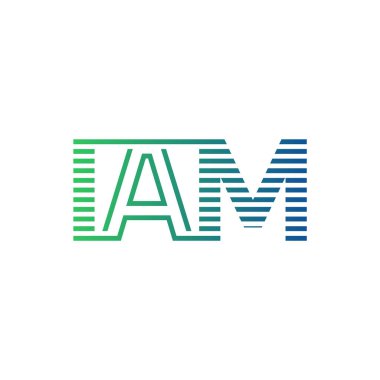 Modern IAM Logo Tasarımı. Harf IAM İş Kimliği Minimalist, Profesyonel ve Çok Yönlü Markalaştırma Simgesi