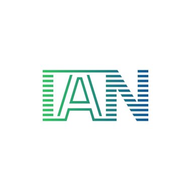 Modern IAN Logo Tasarımı. IAN Minimalist, Profesyonel ve İşletme Kimliği İçin Çok Yönlü Markalaştırma Simgesi