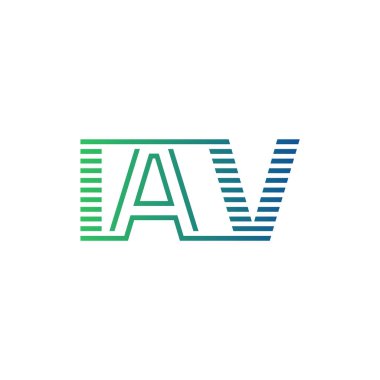 Modern IAV Logo Tasarımı. IAV 'nin Minimalist, Profesyonel ve Çok Yönlü İşletme Kimliği Simgesi