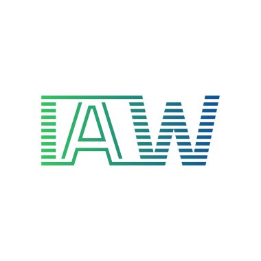 Modern IAW Logo Tasarımı. IAW Minimalist, Profesyonel ve Çok Yönlü İşletme Kimliği Simgesi