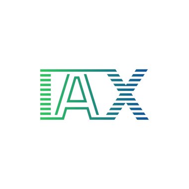 Modern IAX Logo Tasarımı. IAX 'in Minimalist, Profesyonel ve Çok Yönlü İşletme Kimliği Simgesi