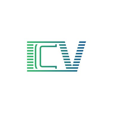 Modern ICV Logo Tasarımı. ICV Minimalist, Profesyonel ve Çok Yönlü İşletme Kimliği Simgesi