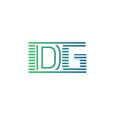 Modern IDG Logo Tasarımı. Harf IDG Minimalist, Profesyonel ve İş Kimliği için Çok Yönlü Markalaştırma Simgesi