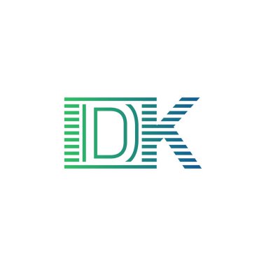 Modern IDK Logo Tasarımı. Kimlik Kimliği Belirleme Kimliği Minimalist, Profesyonel ve Çok Yönlü İşletme Simgesi