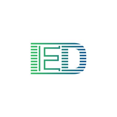 Modern IED Logo Tasarımı. Harf IED İş Kimliği Minimalist, Profesyonel ve Çok Yönlü Markalaştırma Simgesi