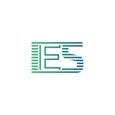 Modern IES Logo Tasarımı. İş Kimliği İçin Minimalist, Profesyonel ve Çok Yönlü Markalaştırma Simgesi