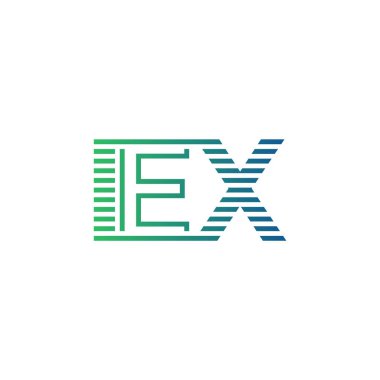 Modern IEX Logo Tasarımı. IEX Minimalist, Profesyonel ve İşletme Kimliği İçin Çok Yönlü Markalaştırma Simgesi