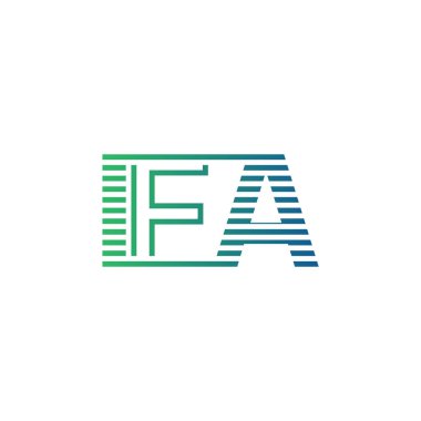 Modern IFA Logo Tasarımı. IFA İşletme Kimliği İçin Minimalist, Profesyonel ve Çok Yönlü Markalaştırma Simgesi