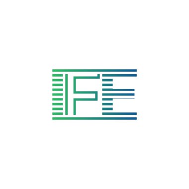 Modern IFE Logo Tasarımı. IFE Minimalist, Profesyonel ve İşletme Kimliği İçin Çok Yönlü Markalaştırma Simgesi