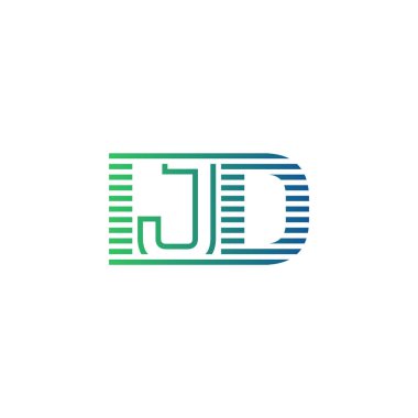 Modern IJD Logo Tasarımı. IJD 'nin Minimalist, Profesyonel ve Çok Yönlü İşletme Kimliği Simgesi