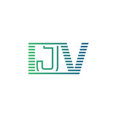 Modern IJV Logo Tasarımı. IJV Minimalist, Profesyonel ve Çok Yönlü İşletme Kimliği Simgesi