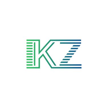 Modern IKZ Logo Tasarımı. IKZ 'nin Minimalist, Profesyonel ve Çok Yönlü İşletme Kimliği Simgesi