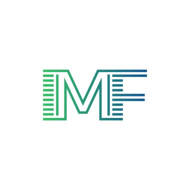 Modern IMF Logo Tasarımı. IMF Mektubu Minimalist, Profesyonel ve İşletme Kimliği İçin Çok Yönlü Markalaştırma Simgesi