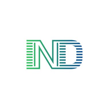 Modern IND Logo Tasarımı. İş Kimliği İçin Minimalist, Profesyonel ve Çok Yönlü Markalaştırma Simgesi