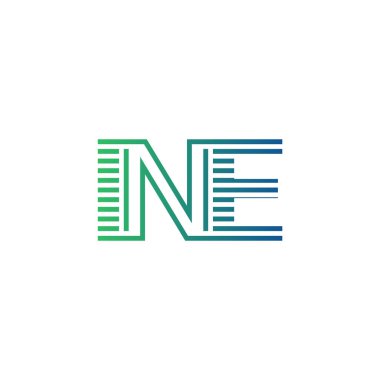 Modern INE Logo Tasarımı. İş Kimliği için INE Minimalist, Profesyonel ve Çok Yönlü Markalaştırma Simgesi