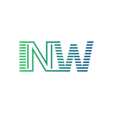 Modern INW Logo Tasarımı. INW Minimalist, Profesyonel ve İş Kimliği için Çok Yönlü Markalaştırma Simgesi