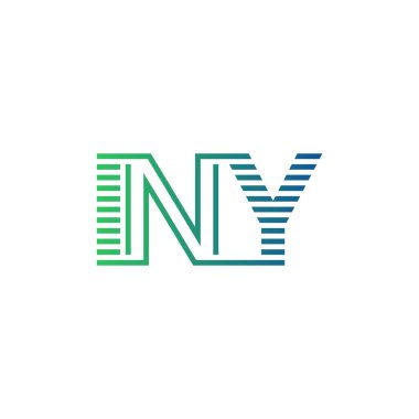 Modern INY Logo Tasarımı. INY Minimalist, Profesyonel ve İş Kimliği için Çok Yönlü Markalaştırma Simgesi