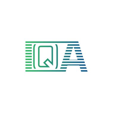Modern IQA Logo Tasarımı. Harf IQA Minimalist, Profesyonel ve İş Kimliği için Çok Yönlü Markalaştırma Simgesi