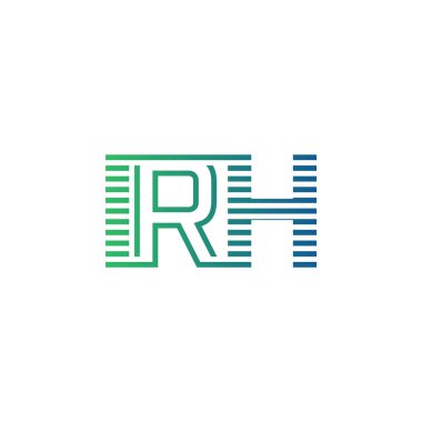 Modern IRH Logo Tasarımı. İş Kimliği için IRH Minimalist, Profesyonel ve Çok Yönlü Markalaştırma Simgesi