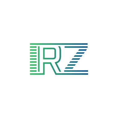 Modern IRZ Logo Tasarımı. İş Kimliği için IRZ Minimalist, Profesyonel ve Çok Yönlü Markalaştırma Simgesi