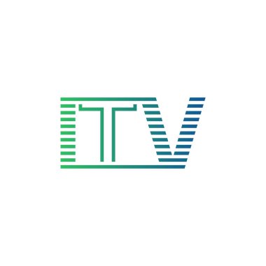 Modern ITV Logo Tasarımı. ITV Minimalist, Profesyonel ve İşletme Kimliği İçin Çok Yönlü Markalaştırma Simgesi