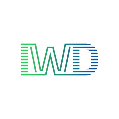 Modern IWD Logo Tasarımı. IWD Minimalist, Profesyonel ve Çok Yönlü İşletme Kimliği Simgesi