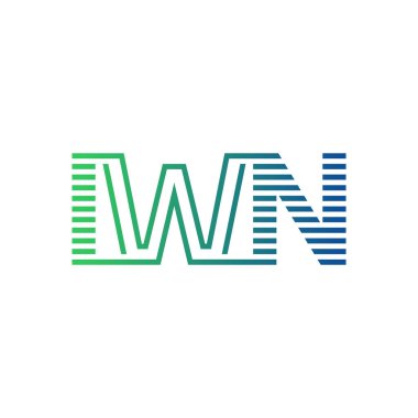 Modern IWN Logo Design. Letter IWN Minimalist, Professional, and Versatile Branding Icon for Business Identity clipart