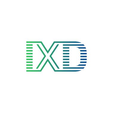 Modern IXD Logo Tasarımı. Harf IXD Minimalist, Profesyonel ve İş Kimliği için Çok Yönlü Markalaştırma Simgesi
