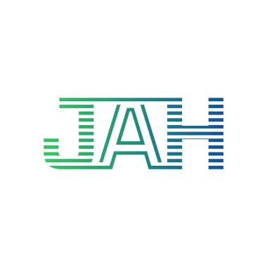 Modern JAH Logo Tasarımı. İş Kimliği için JAH Minimalist, Profesyonel ve Çok Yönlü Markalaştırma Simgesi