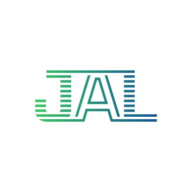 Modern JAL Logo Tasarımı. Harf JAL Minimalist, Profesyonel ve İş Kimliği için Çok Yönlü Markalaştırma Simgesi