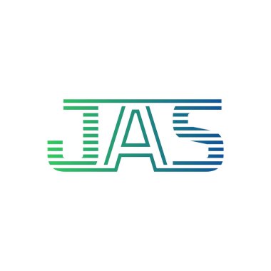 Modern JAS Logo Tasarımı. İş Kimliği için JAS Minimalist, Profesyonel ve Çok Yönlü Markalaştırma Simgesi