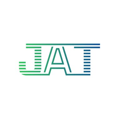 Modern JAT Logo Tasarımı. İş Kimliği için JAT Minimalist, Profesyonel ve Çok Yönlü Markalaştırma Simgesi