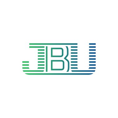 Modern JBU Logo Tasarımı. İş Kimliği için JBU Minimalist, Profesyonel ve Çok Yönlü Markalaştırma Simgesi