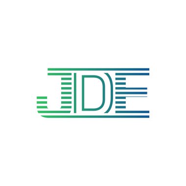 Modern JDE Logo Tasarımı. İş Kimliği için JDE Minimalist, Profesyonel ve Çok Yönlü Markalaştırma Simgesi