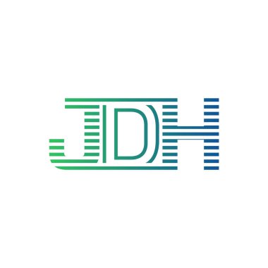 Modern JDH Logo Tasarımı. İş Kimliği için JDH Minimalist, Profesyonel ve Çok Yönlü Markalaştırma Simgesi