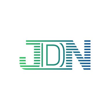 Modern JDN Logo Tasarımı. İş Kimliği için JDN Minimalist, Profesyonel ve Çok Yönlü Markalaştırma Simgesi