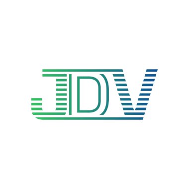 Modern JDV Logo Tasarımı. İş Kimliği için JDV Minimalist, Profesyonel ve Çok Yönlü Markalaştırma Simgesi
