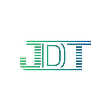 Modern JDT Logo Tasarımı. İş Kimliği için JDT Minimalist, Profesyonel ve Çok Yönlü Markalaştırma Simgesi