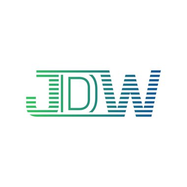 Modern JDW Logo Tasarımı. İş Kimliği için JDW Minimalist, Profesyonel ve Çok Yönlü Markalaştırma Simgesi