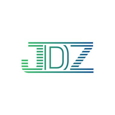 Modern JDZ Logo Tasarımı. İş Kimliği için JDZ Minimalist, Profesyonel ve Çok Yönlü Markalaştırma Simgesi