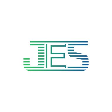 Modern JES Logo Tasarımı. İş Kimliği için JES Minimalist, Profesyonel ve Çok Yönlü Markalaştırma Simgesi