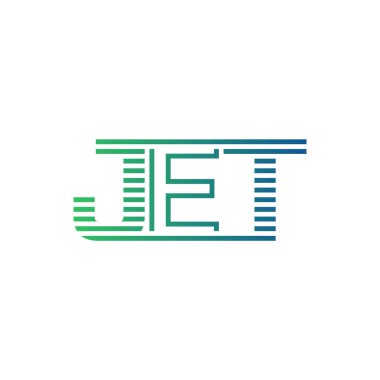 Modern JET Logo Tasarımı. Harf JET İş Kimliği Minimalist, Profesyonel ve Çok Yönlü Markalaştırma Simgesi