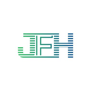 Modern JFH Logo Tasarımı. İş Kimliği için JFH Minimalist, Profesyonel ve Çok Yönlü Markalaştırma Simgesi
